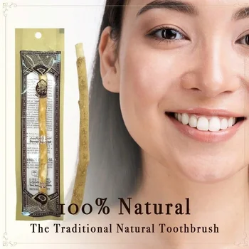 Retro natürliche Miswak Zahnbürste traditionelle Zweigzahnbürste für gesundes Zahnfleisch Zähne frischerer