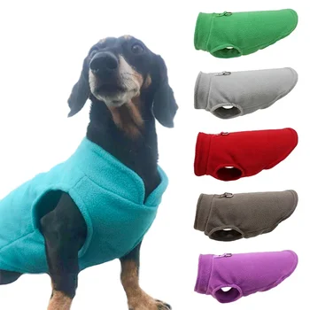 Warme Fleece-Hundekleidung, Hundejacke, Weste mit D-Ring für kleine Hunde, Katzen, Kleidung, französische