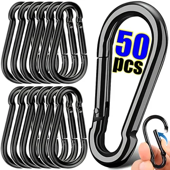 Mini Karabiner Schlüsselbund Alluminum Legierung D Typ Schnalle Frühling Snap Clip Haken Schlüsselbund