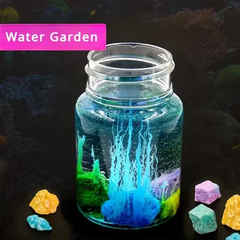 DIY Magic Garden Natrium-Silikat-Wachstumssteine-Set, Crystal Garden Science Experiment für Autodekoration