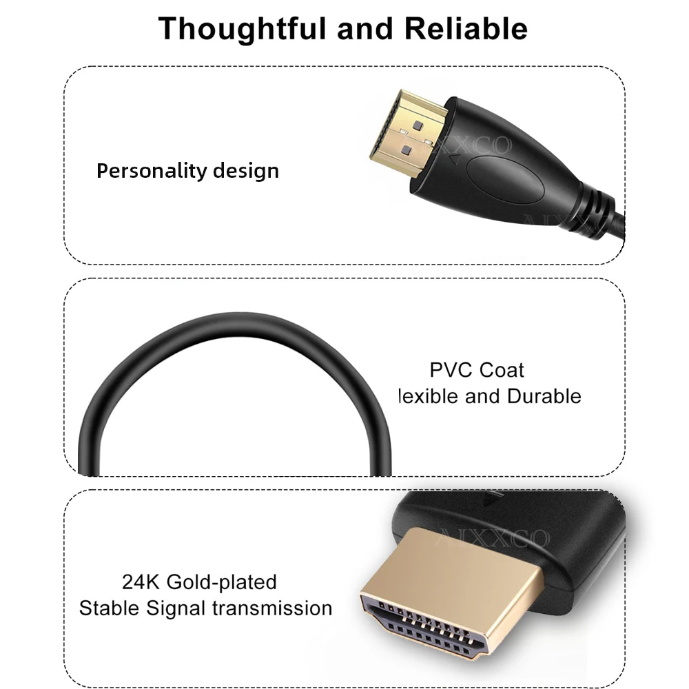 HDMI-Kabel 1.4, vergoldet, 0,5 bis 15 m – Bild 2