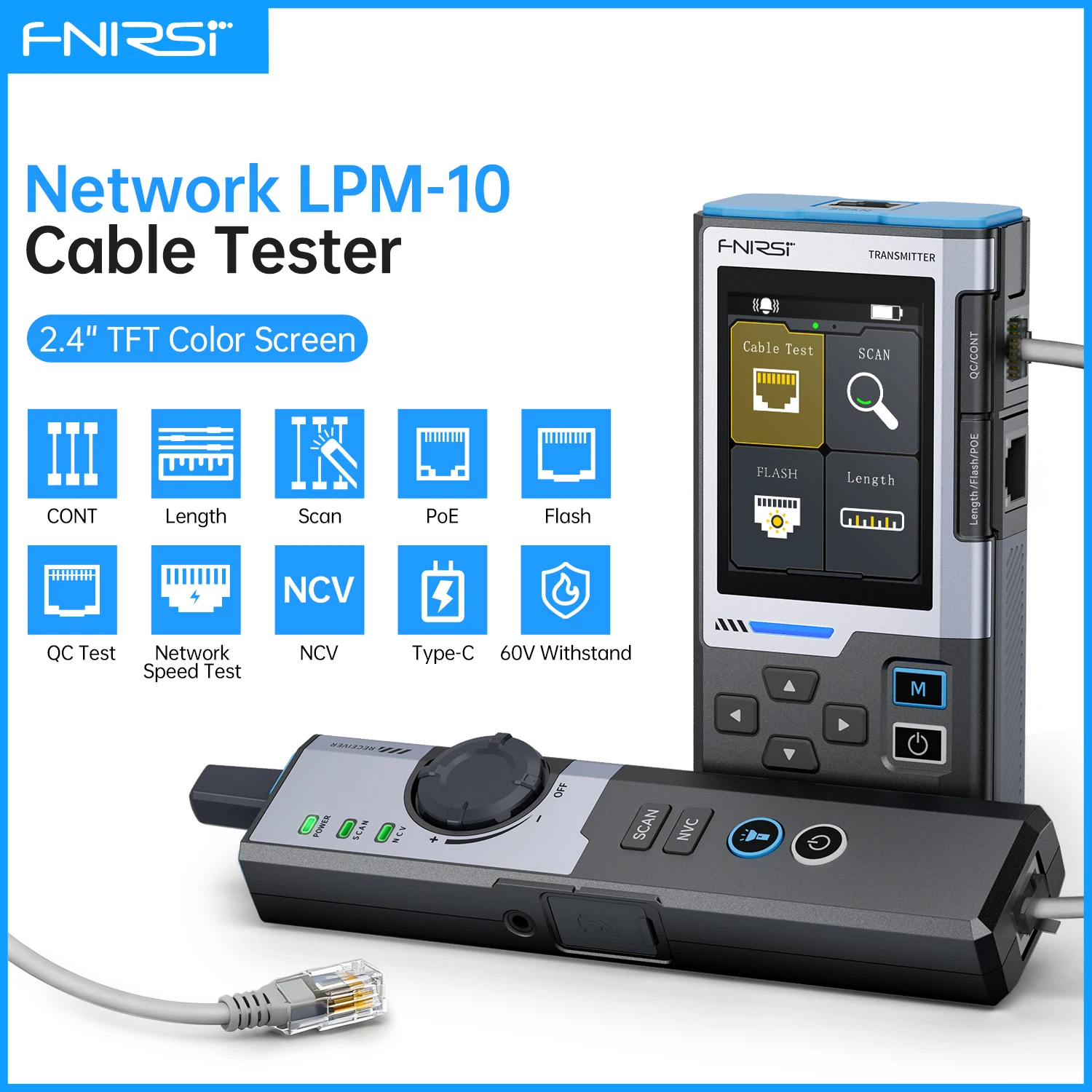 FNIRSI LPM-10A Netzwerkkabeltester