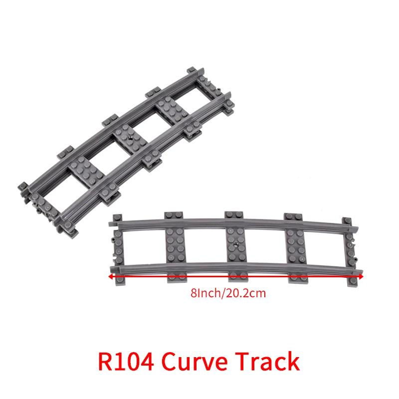 Moc city bricks train flexible bauteile bahn kurve gleis r104 – Bild 6