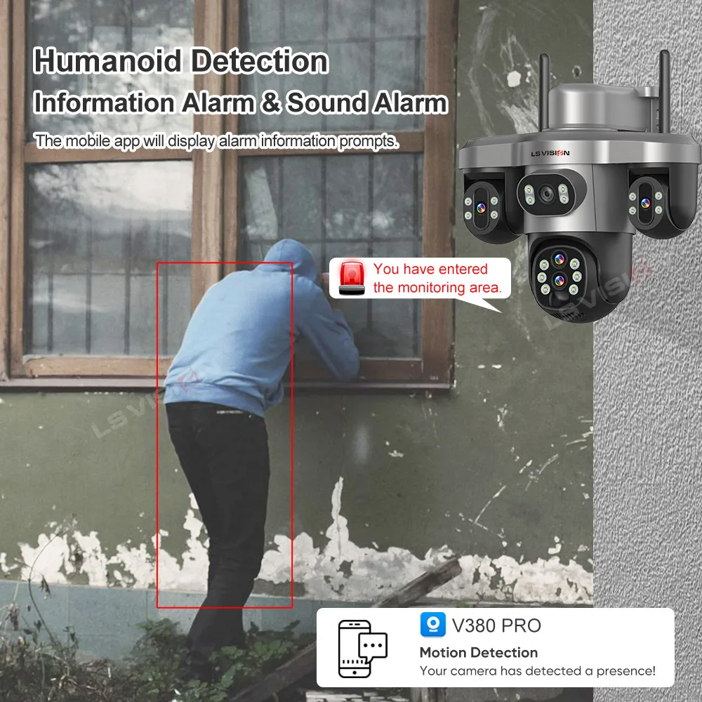 LS VISION 10-fach Optischer Zoom 20MP 4G/WLAN Solarkamera für – Bild 5