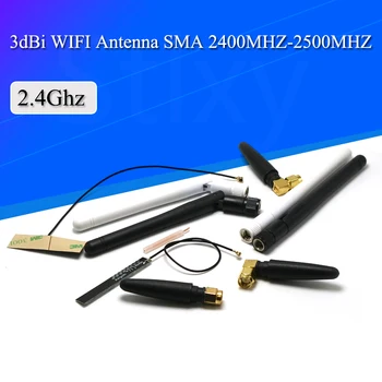 2,4 GHz 3dbi WIFI Antenne 2,4G RP SMA Stecker Universal Antennen Verstärker WLAN Router Antenne (2 Stück)