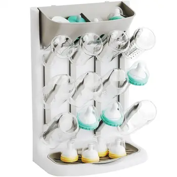 Babyflaschen-Wäscheständer, vertikaler Flaschentrockner-Rack, Halter, Organizer, platzsparender, stehender