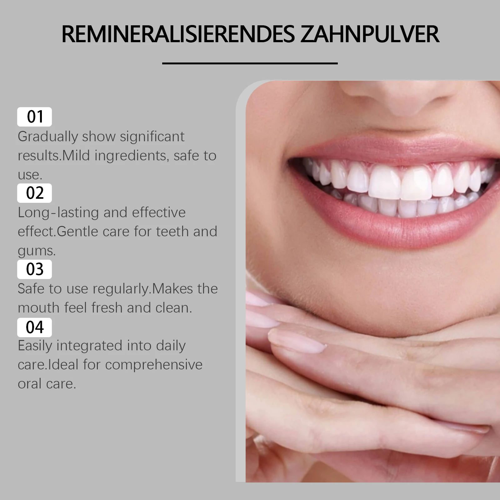 Hydroxyapatit-Zahnaufhellungspulver Professionelle Mundpflege – Bild 4