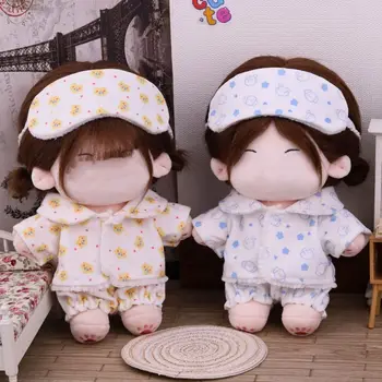 Hemd Shorts Patch Puppe Kleidung Puppe Zubehör Für Baumwolle 20cm Puppe Pyjamas Anzug Foto Requisiten Cartoon