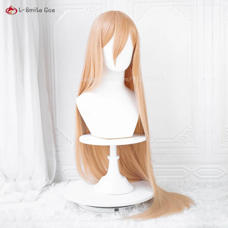 Anime Power Cosplay Perücke 100 cm Lange Orange Perücken Für – Bild 4