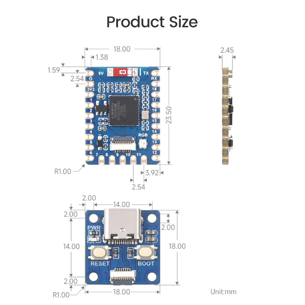 ESP32-S3 – Mini-Entwicklungsboard, WiFi, Bluetooth – Bild 3