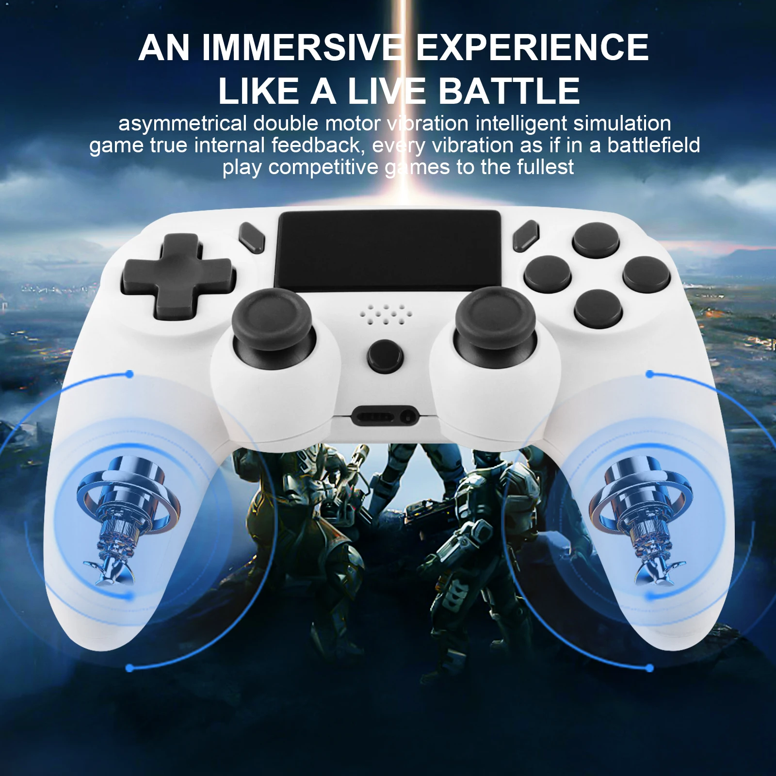 GAMINJA Wireless Gamepad Mit 6-achsen Gyroskop PC Joystick – Bild 2