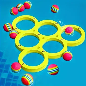 Wurfspiel für den Pool, Spaßiges Wasser-Sportspielzeug, Schwimmende Pool-Spielzeuge, Langlebiges EVA-Material