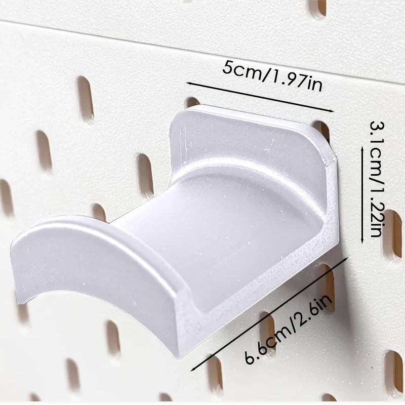 1pc Wand-Montiert Ausgesetzt Kopfhörer Regal Für Ikea Skadis – Bild 6