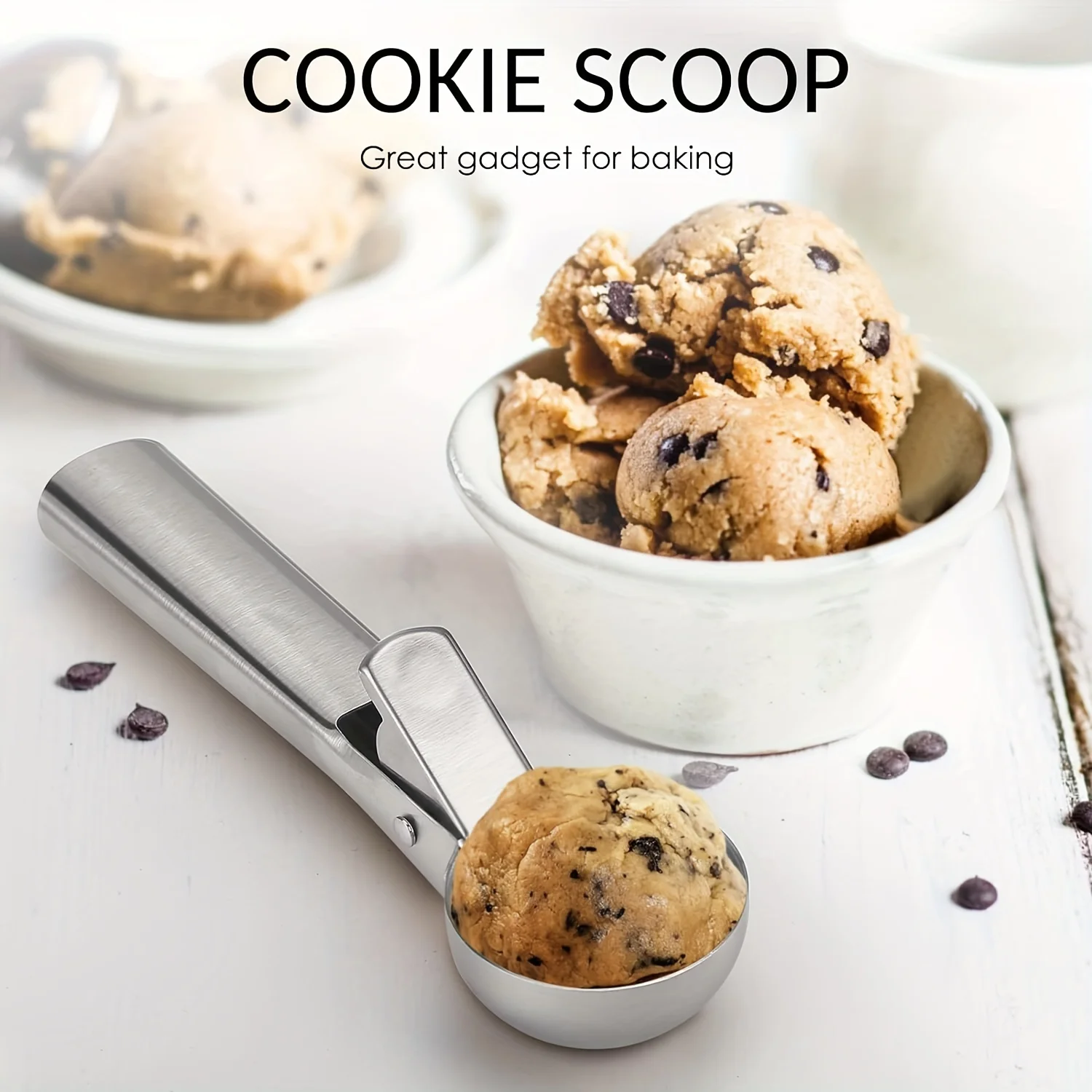 Multifunktionale Eis Scoops Edelstahl Dual-Zweck Scoop Obst – Bild 5