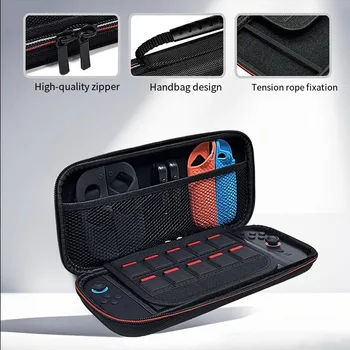 Ein schützendes Tragetaschenzubehör für Switch 2, mit Spielkartensteckplatz, eine tragbare EVA-Tasche für den