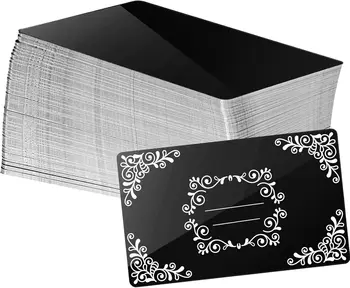 Lasergravur-Rohlinge, Aluminiumblech, Lasergravur, Visitenkarte, Mehrzweck-DIY-Geschenkkarten, 86 x 54 x 0,21