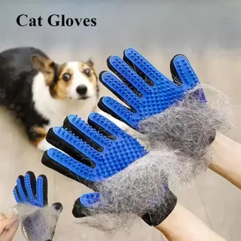 Pet Haar Handschuh Kamm Haustier Hund Katze Pflege Reinigung Handschuh Enthaarung Haarentferner Massage Pinsel