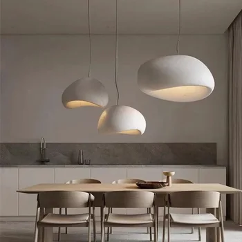 Moderne LED Decke Kronleuchter Lichter für Wohnzimmer Schlafzimmer Esszimmer Anhänger Lichter Nordic Wabi Sabi