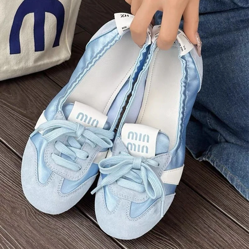 Lässige Damen-Sneaker, bequeme flache Ballerinas – Bild 6