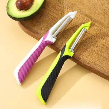 Schäler mit rutschfestem Griff, Schäler, magisches Werkzeug, Melone, Kartoffel, Obst, Schaber, Zubehör