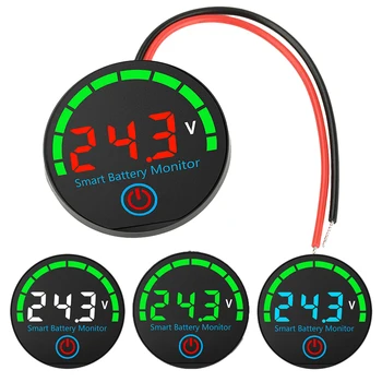 DC 7-55 V kreisförmige LED-Anzeige, Spannungs-/Lademonitor, Füllstandsanzeige, Spannung, Batterieladetester