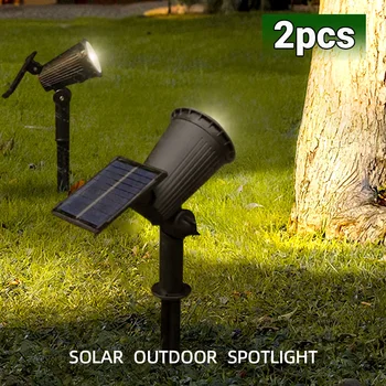 9-LED-Solarstrahler, IP65, wasserdicht, für den Außenbereich, RGB-Solar-Landschaftsbeleuchtung, Helligkeit