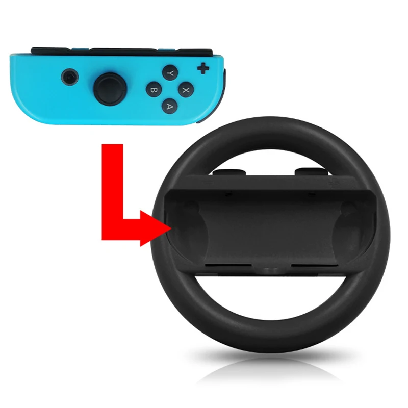 2PCS Spiel Lenkrad Controller Griff Halter Grip JoyCon – Bild 3