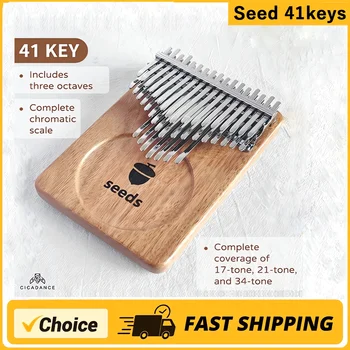 Samen chromatische Kalimba 41 Tasten c Ton 3 Schicht profession elle Daumen Klavier handgemachte Okoume Holz