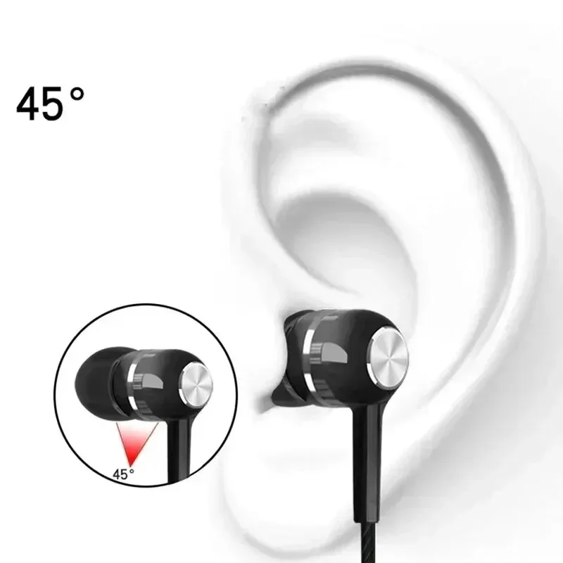 3,5mm Wired Kopfhörer In Ear Headset HIFI Schwere Bass – Bild 2
