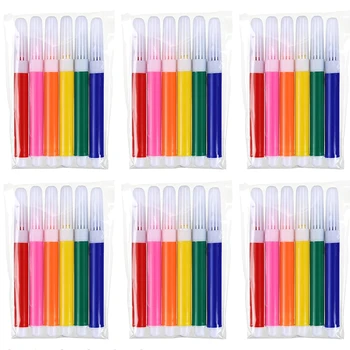 10/20/30 Packungen Mini-Zeichenmarker, 6 Farben, Aquarellstifte, Schreibwarenzubehör, geeignet für Malerei