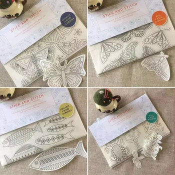 DIY wasserlösliche Sticktransfers, handgefertigte Stickerei, Basteln, Nähzubehör, Stickerei, Auflösen