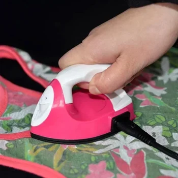 Mini elektrische Eisen tragbare Reise Handwerk Kleidung Näh kissen elektrischen Schutz Haushalts abdeckung