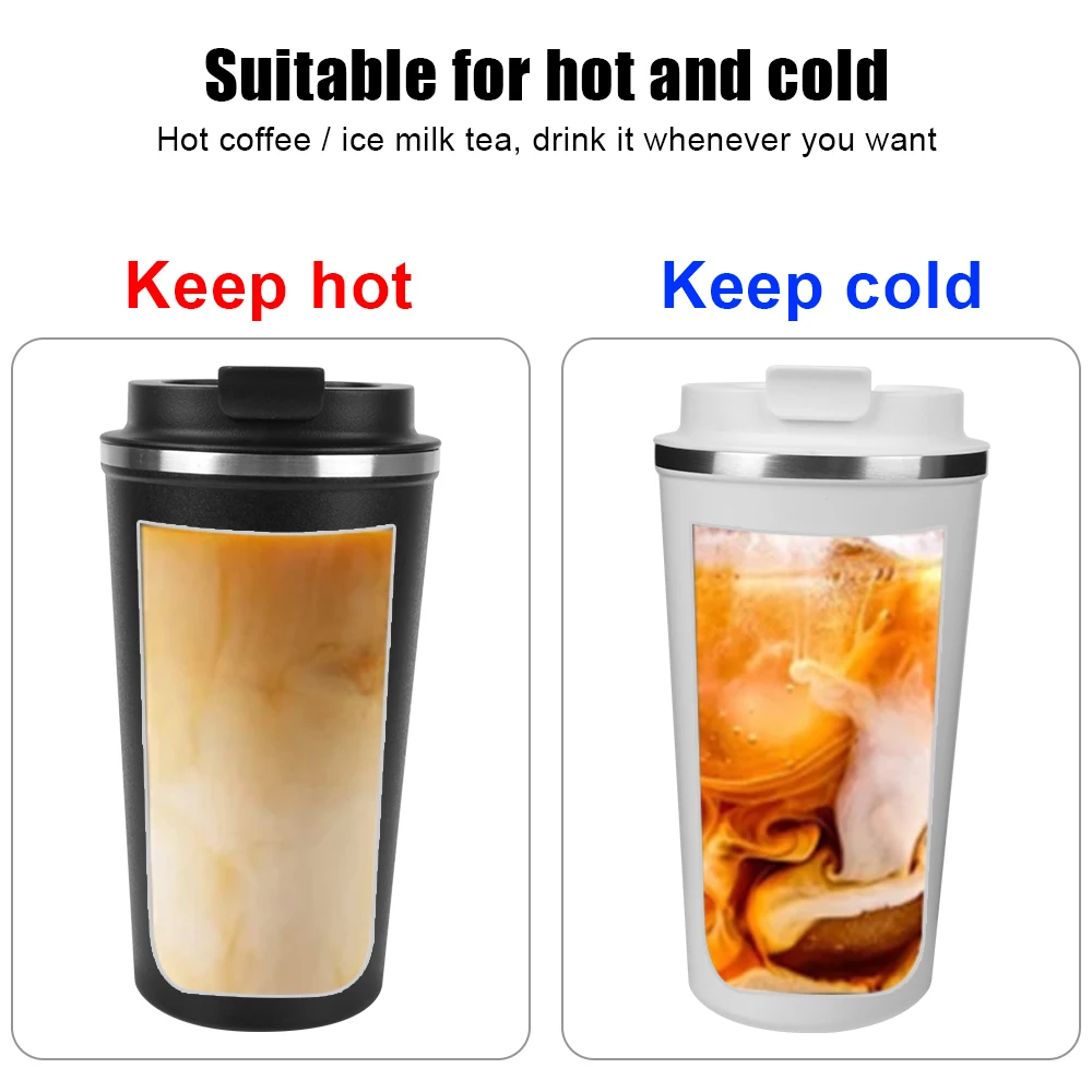 Doppelte Edelstahl-Auto-Thermosbecher, Kaffeebecher – Bild 6