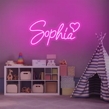 Benutzerdefiniertes Neonschild, LED-Namenslicht für Kinder, Name, individuelle Schilder, Teenager-Geschenk