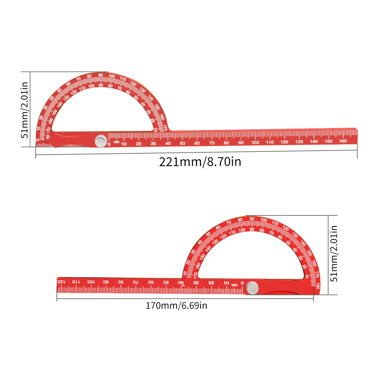 Winkelmesser-Winkelmesser aus Aluminiumlegierung – Bild 5