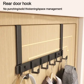 Haken über der Tür, 6-Haken, Kleidung, Mantel, Hut, Handtuchhalter, Zuhause, Badezimmer, Organizer, Rack