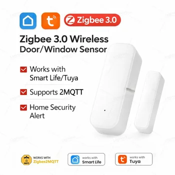Zigbee Tür Fenster Eintrag Sensor Sicherheit Einbrecher Magnetische Alarm Smart Leben Kontaktieren Detektor