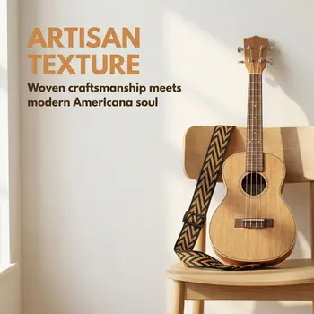 Ukulele-Gurt, Verstellbarer Gitarrengurt, Gitarrengurt im Bohemian-Stil