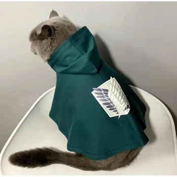 Hund Katze Umhang Weihnachten Anime Halloween Angriff Titaner Haustier Umhang Shingeki No Kyojin Umfrage