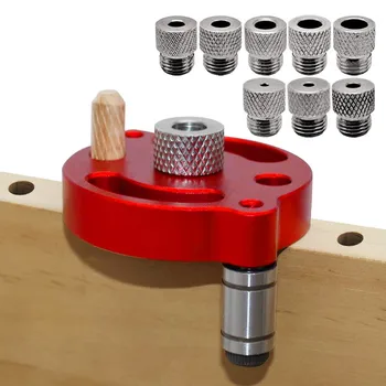 3-10 mm Dübellehren-Set - selbstzentrierender Bohrführungssucher mit 8 Stahlbuchsen - Locher aus