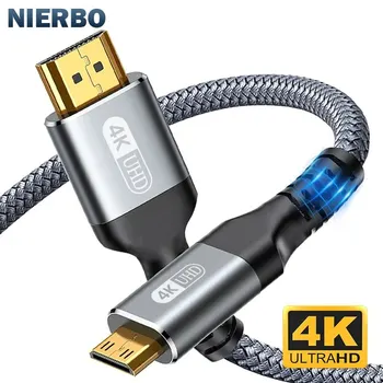 Mini-HDMI auf HDMI Kabel 4K 60 Hz, HDMI 2.0, geflochten