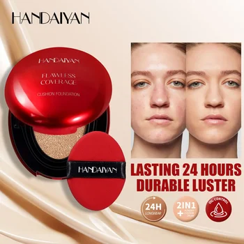 Korean Air Cushion Foundation - Leichter, natürlicher, feuchtigkeitsspendender Concealer, aufhellende