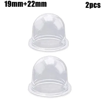 Kraftstoff Primer Birne Set 19/22mm Carb Primer Birne Kappe Vergaser Ersatzteile Für Kettensägen (2 Stück)