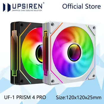 UPSIREN UF-1 PRISM 4 PRO Computergehäuselüfter 12 cm ARGB 4-poliger PWM-Leiser Lüfter 12 V großes Luftvolumen