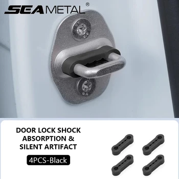 SEAMETAL 4 Stück Universal Autotürschloss Dämpfer Puffer Sillcone Deadener Dichtung Stoßdämpfer Lärmisolierung