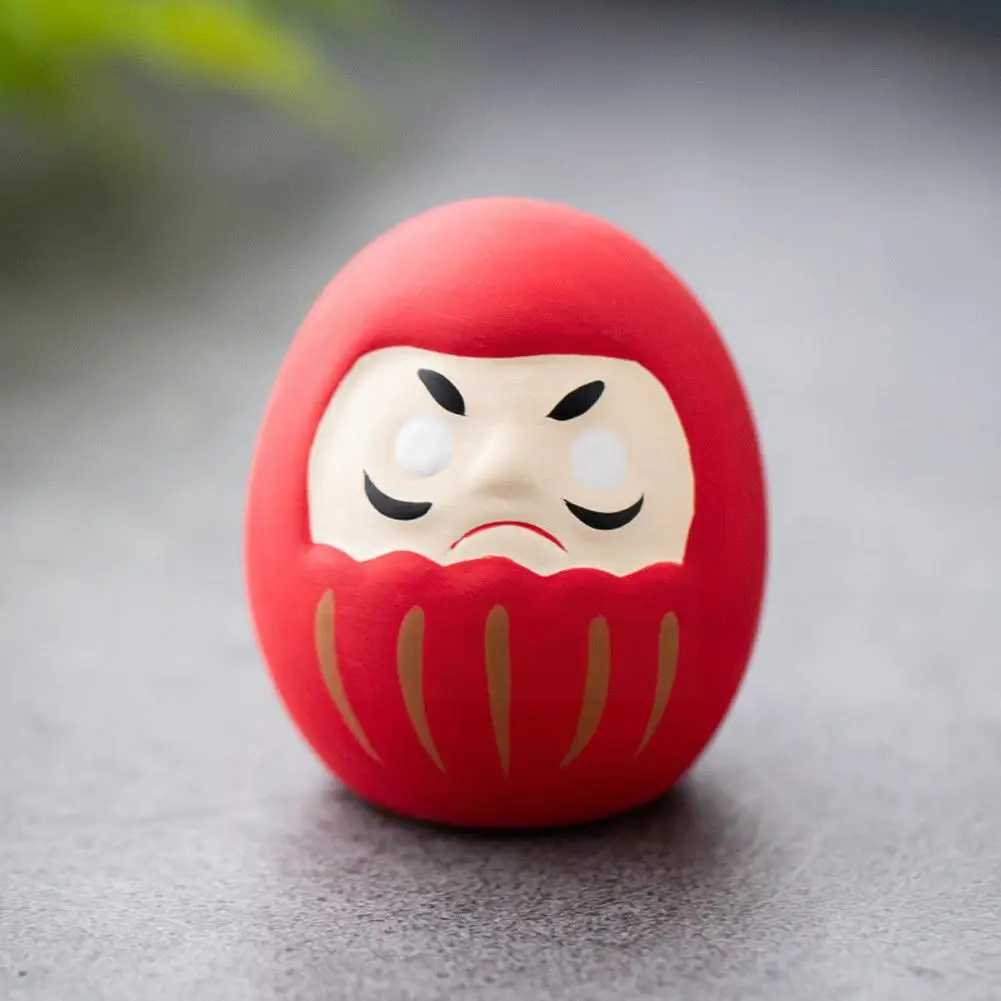 Japanische Keramik Daruma Puppe Handwerk Charme Glück Glück – Bild 2