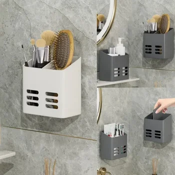 Bad Regal Make-Up Lagerung Organizer Kein Bohren Toilettenartikel Regale Wand Halterung Kamm Hautpflege