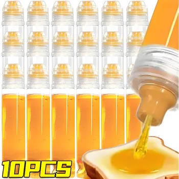 90 ml klare Honig-Quetschflaschen für Salatdressing, tropffreie Honigspender, tragbare, befüllbare