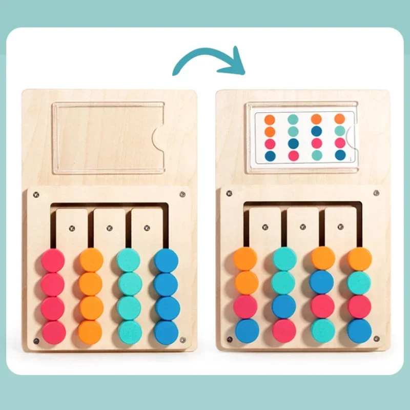 Montessori Holz Farbe Form Passenden Erkenntnis Lernen Spiel – Bild 6