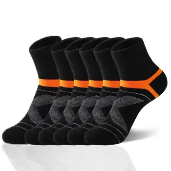 3 Paar Herrensocken Wandern Schwarz Sport Basketball Socken Lässig Weich Laufen Sommer Absorbieren Schweiß